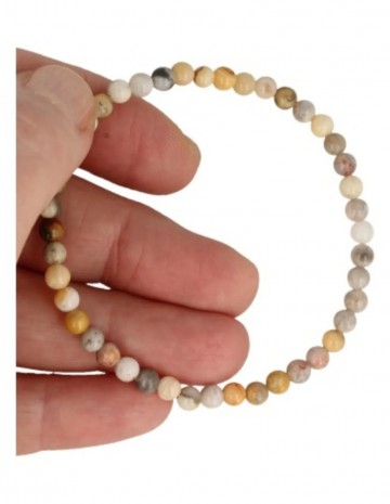 Agaat crazy lace kralenarmband 4 mm