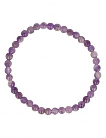 Amethist kralen kinderarmbandje 4 mm