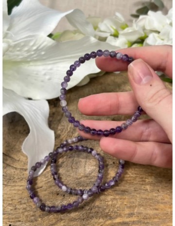 Amethistkralenarmband 4mm 2 0