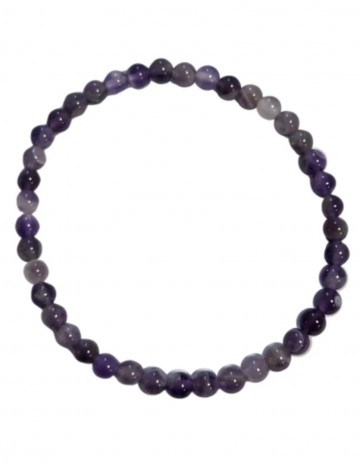 Amethistkralenarmband 4mm
