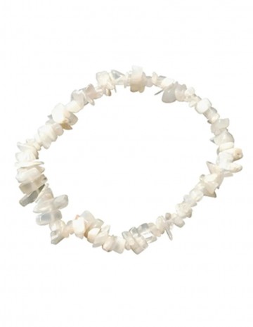 Maansteen wit splitarmband