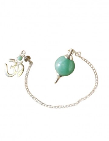 Pendel bol aventurijn met ohm teken nr 45