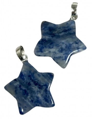 Sodaliet edelsteen sterhanger 20 mm 1