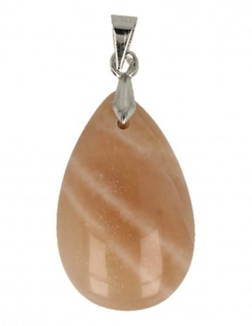 The drop of maansteen oranje hanger