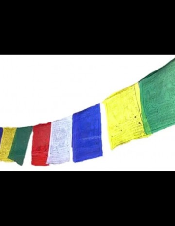 Tibetaanse gebedsvlag 4m lang 2